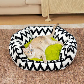 Lit pour chat Chevron Plush Retreat - Le câlin chaleureux