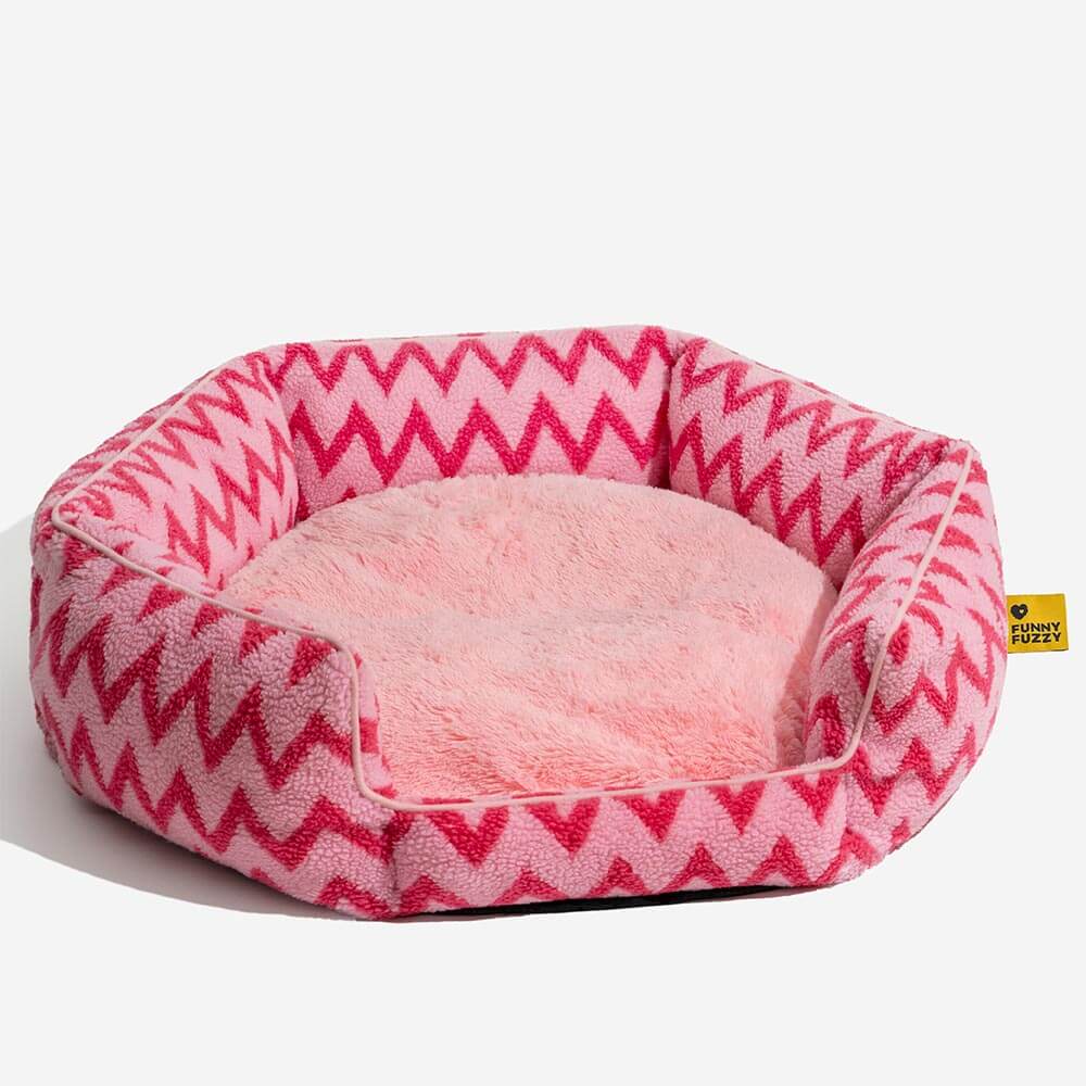 Lit pour chat Chevron Plush Retreat - Le câlin chaleureux