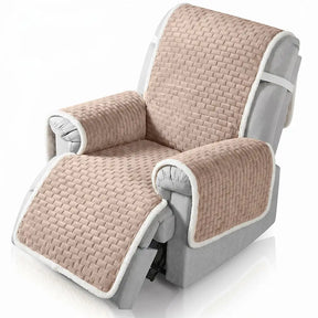 Housse de fauteuil de Canapé inclinable en peluche résistante aux rayures avec sangles élastiques