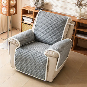 Housse de fauteuil de Canapé inclinable en peluche résistante aux rayures avec sangles élastiques