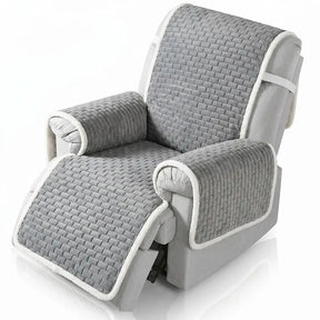Housse de fauteuil de Canapé inclinable en peluche résistante aux rayures avec sangles élastiques