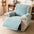 Housse de fauteuil de Canapé inclinable en peluche résistante aux rayures avec sangles élastiques
