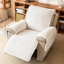 Housse de fauteuil de Canapé inclinable en peluche résistante aux rayures avec sangles élastiques