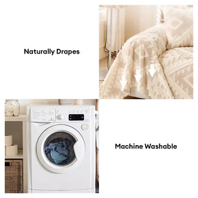 Couverture en tissu épais à motifs géométriques pour meubles