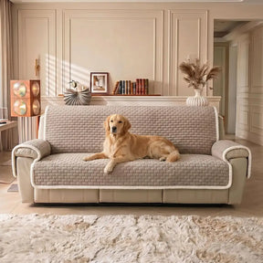 Couvre-canapés en peluche One-Piece Housses de Canapé résistants aux rayures avec des sangles élastiques