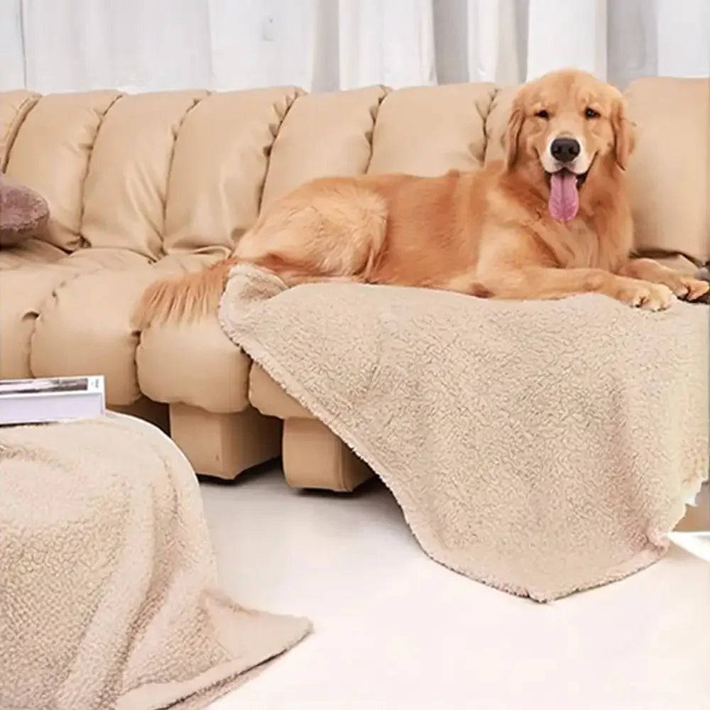 Couverture pour animaux en polaire confortable, chaude et multifonctionnelle.