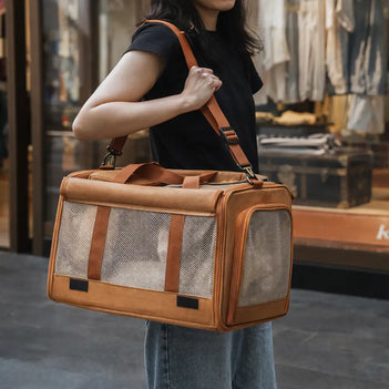 Sac de transport pour chat portable, respirant, à grande capacité, extensible et multifonctionnel Approuvé par les compagnies aériennes