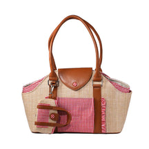 Sac de transport pour animaux de compagnie en toile synthétique imperméable avec distributeur de sacs à excréments