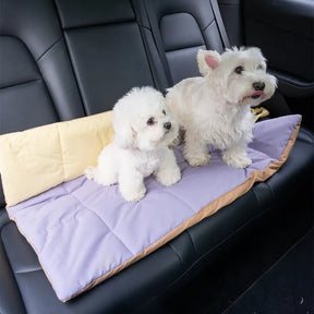 Matelas pour chien pliable, portable et réversible, résistant à l'eau, pour les voyages et le camping en extérieur.