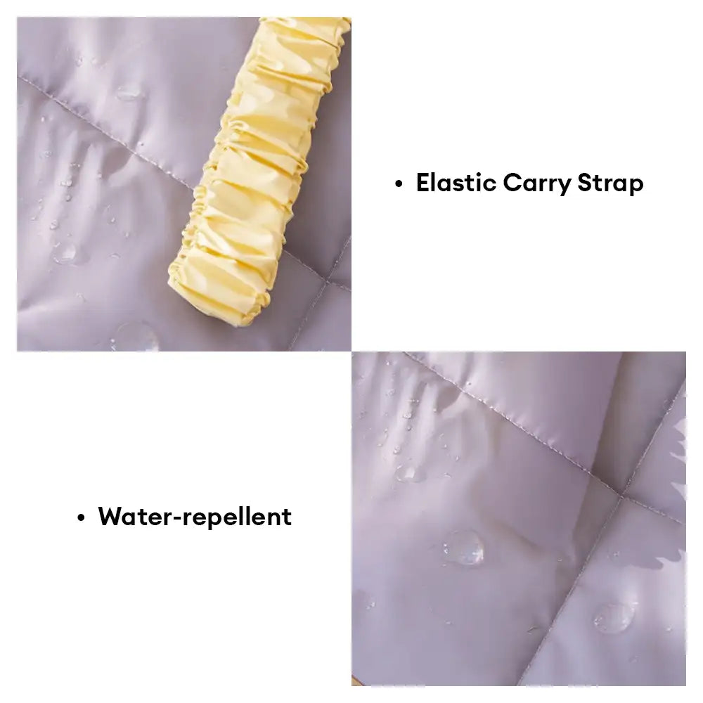 Matelas pour chien pliable, portable et réversible, résistant à l'eau, pour les voyages et le camping en extérieur.