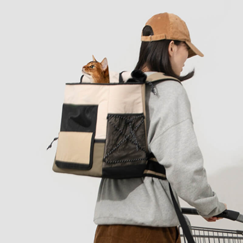 Sac de Voyage Portable pour Animaux Extérieur Imperméable Sac à Dos pour Chat