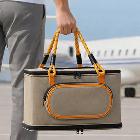 Sac transportable pour chat, respirant, pour voyages et compagnies aériennes Approuvé par les compagnies aériennes