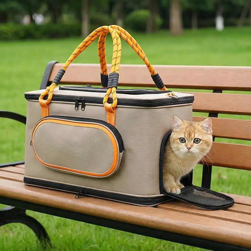 Sac transportable pour chat, respirant, pour voyages et compagnies aériennes Approuvé par les compagnies aériennes