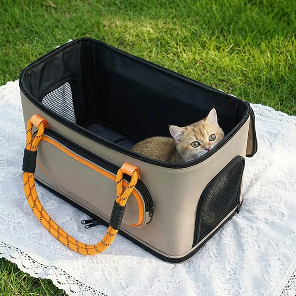 Sac transportable pour chat, respirant, pour voyages et compagnies aériennes Approuvé par les compagnies aériennes