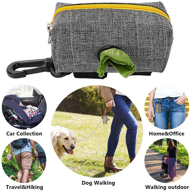 Distributeur de sacs à crottes de chien portable et étanche