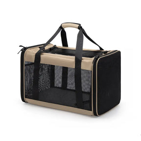 Sac de transport pour chat portable, extensible et respirant pour les voyages et le vétérinaire.