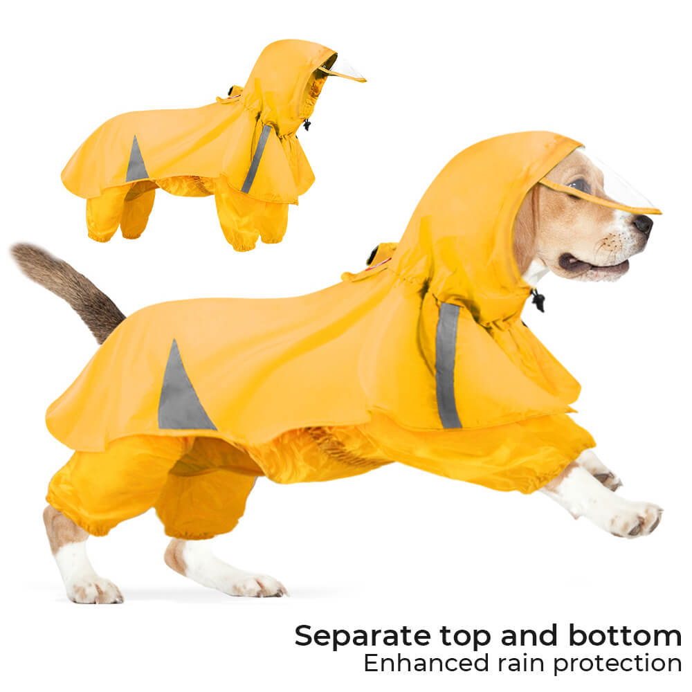 Manteau Imperméable Avec Capuche et Réfléchissant pour Chien