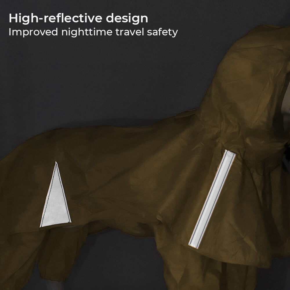 Manteau Imperméable Avec Capuche et Réfléchissant pour Chien