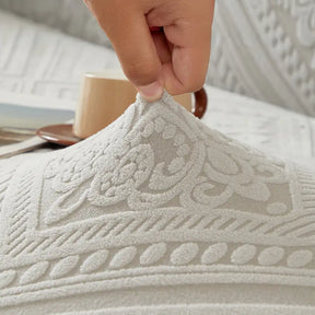 Housse de canapé extensible magique en jacquard rétro à motifs, protection intégrale.