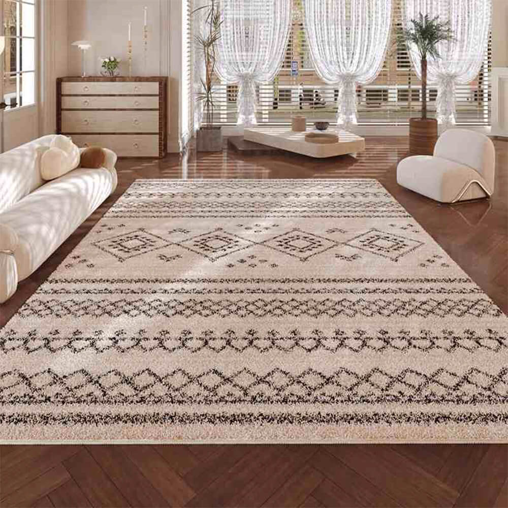 Tapis doux et confortable à motif géométrique bohème