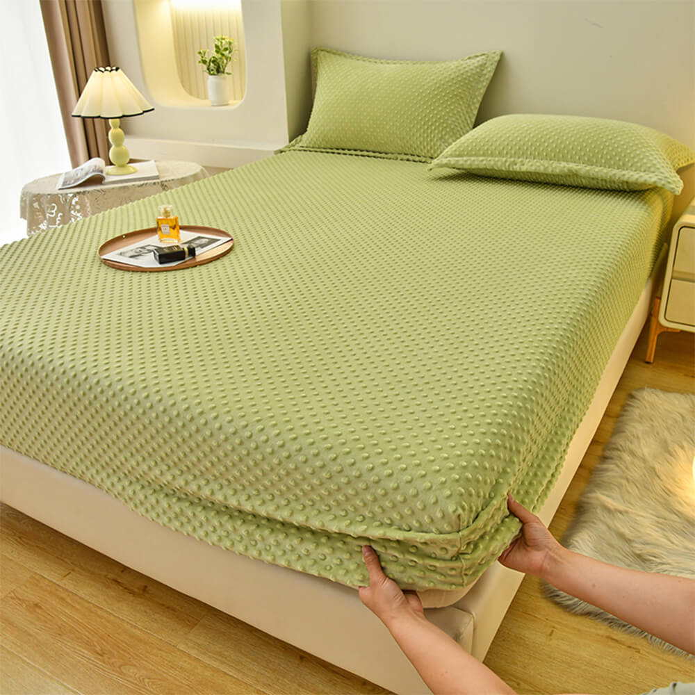 Housse de matelas ajustée anti-statique avec toucher massage confortable