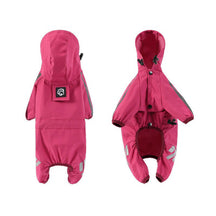 Imperméable Réglable pour Chien avec Capuche et Bande Réfléchissante