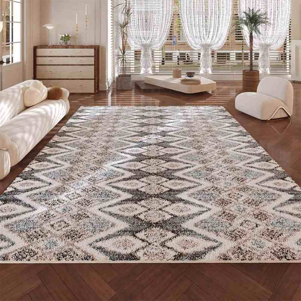 Tapis doux et confortable à motif géométrique bohème