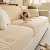 Housse de canapé d'angle extensible velours côtelé anti-rayures housse de canapé 3 places