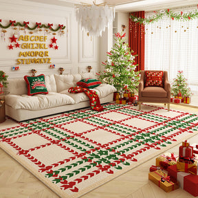 Tapis décoratif antidérapant multi-usages pour grande surface Joyeux Noël