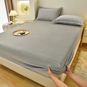 Housse de matelas ajustée anti-statique avec toucher massage confortable