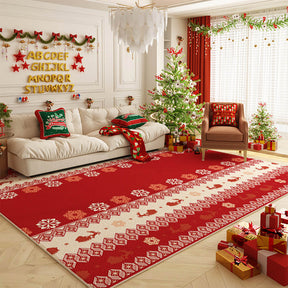 Tapis décoratif antidérapant multi-usages pour grande surface Joyeux Noël