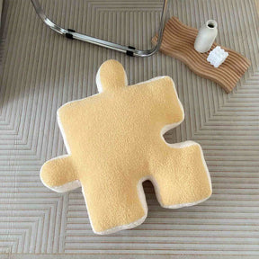 Coussin de siège de canapé en peluche puzzle créatif