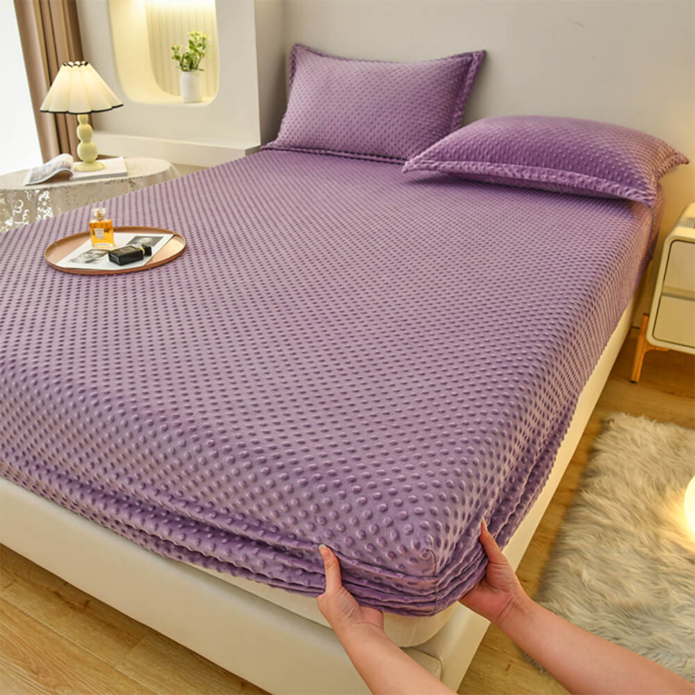 Housse de matelas ajustée anti-statique avec toucher massage confortable