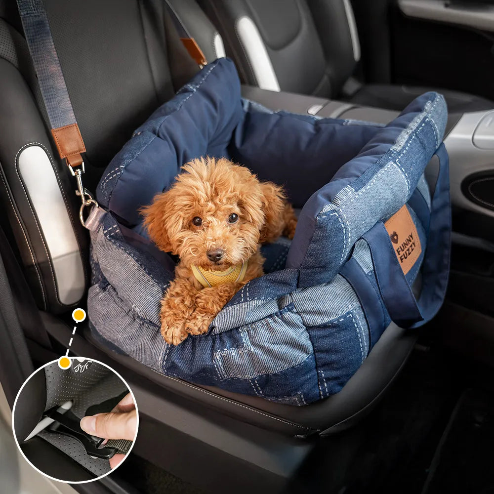 Siège de voiture pour chien ISOFIX portable avec système
