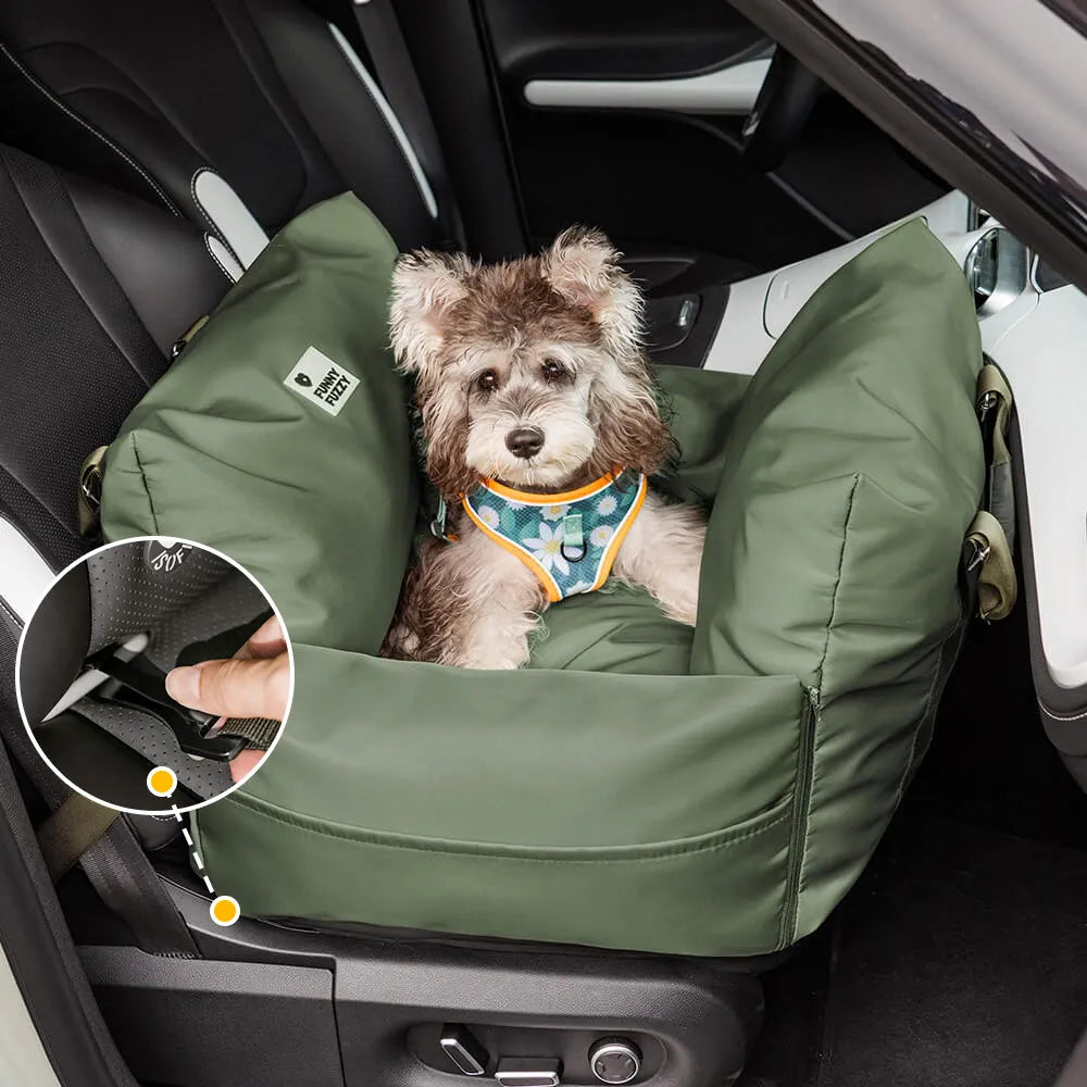 Siège auto pour chien imperméable ISOFIX avec système - Première classe