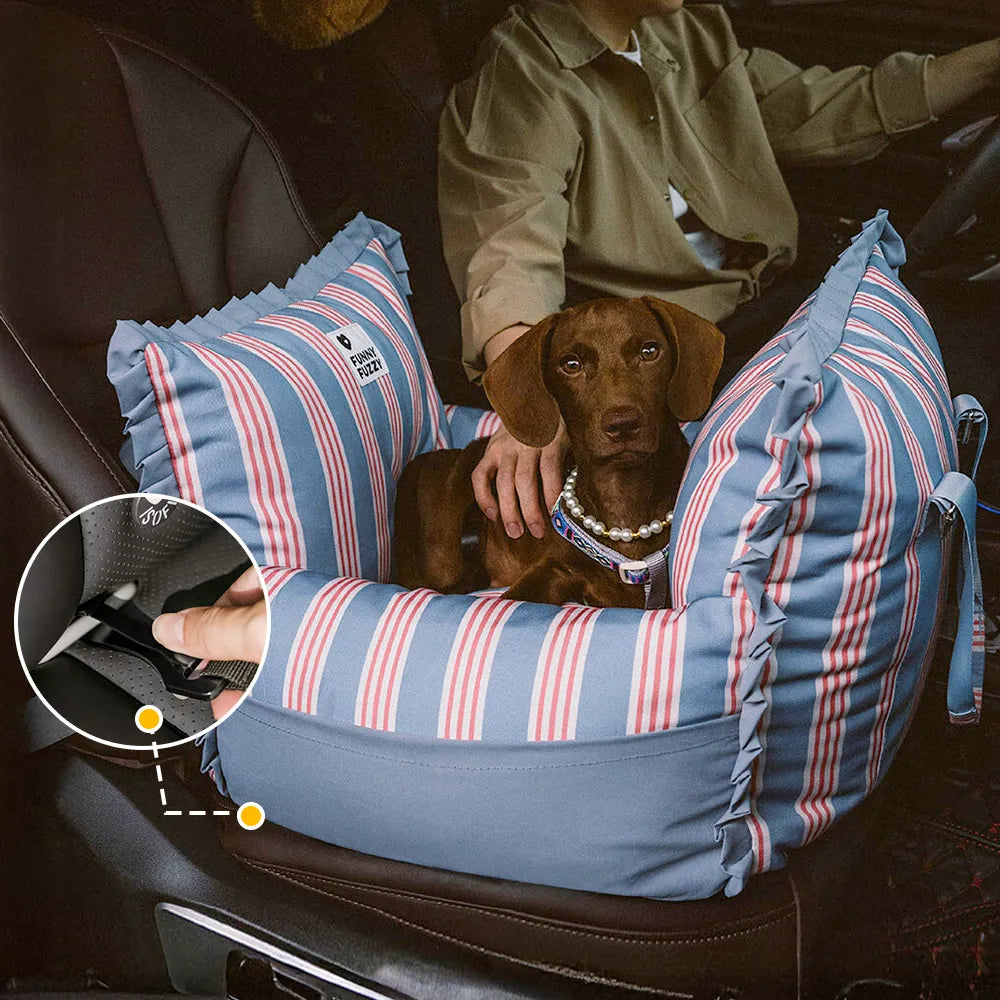 Siège auto pour chien imperméable ISOFIX avec système - Première classe