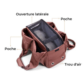 Sac de transport bandoulière pour animaux de compagnie