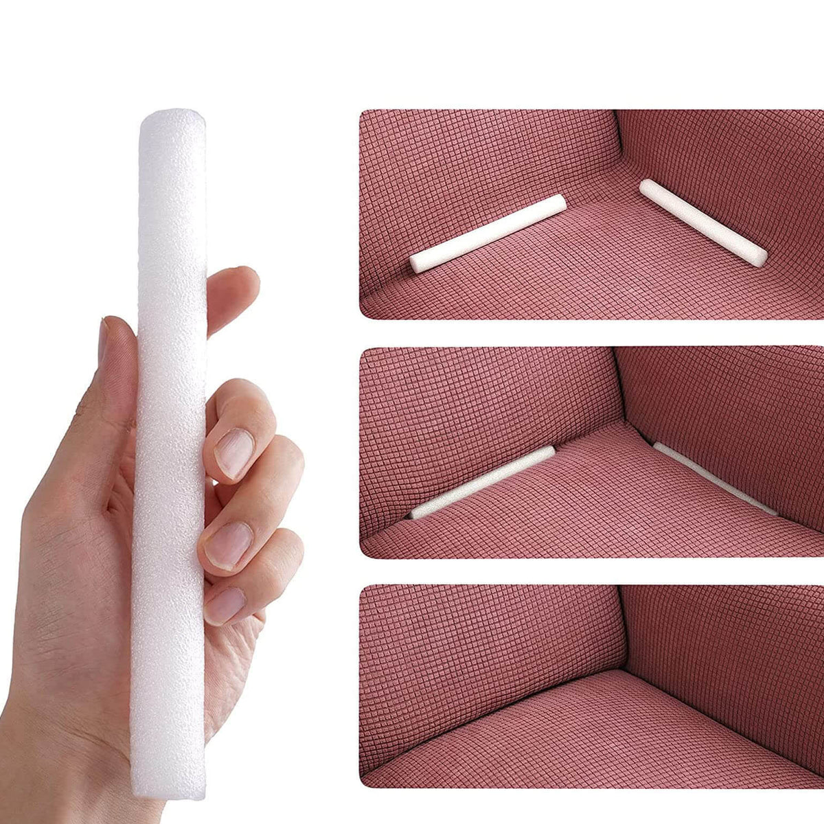 Housse Extensible De Canapé 2 Places Blanc Jersey De Polyester