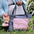Sac de transport pour chat respirant à parois souples avec coussin amovible.