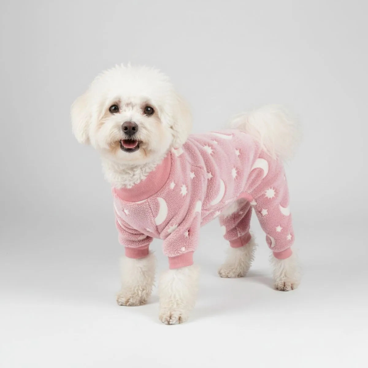 Pyjama doux et confortable pour chien motif lune et étoiles parfait pour un confort toute l'année