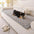Tapis pour chien matelassé à motif de brique souple, couverture de canapé antidérapante
