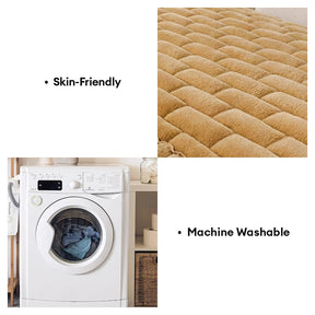 Tapis pour chien matelassé à motif de brique souple, couverture de canapé antidérapante