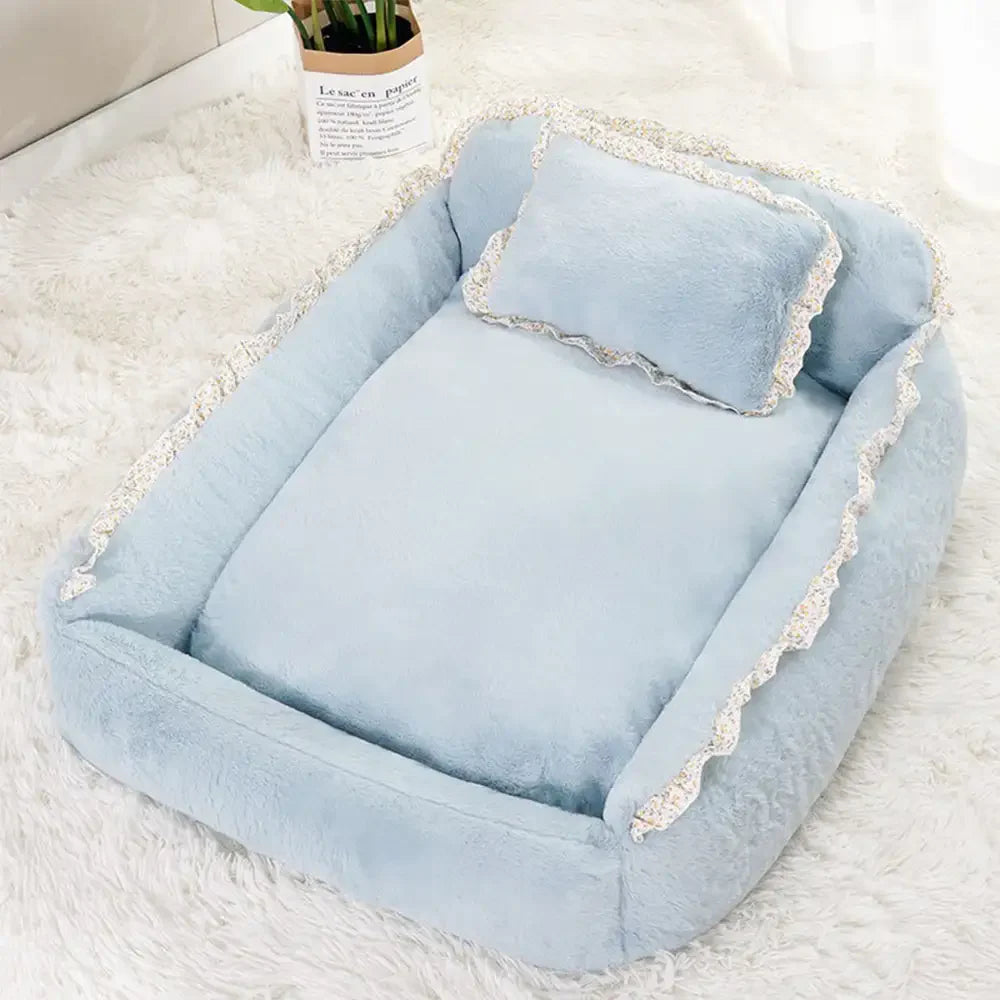 Lit pour petit chien doux moelleux chic lavable