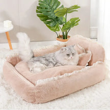 Lit pour petit chien doux moelleux chic lavable