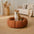 Lit rond pour chat et chien avec support de cou doux et lavable.