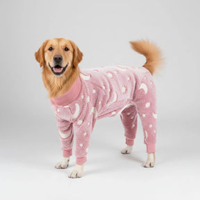 Pyjama doux et confortable pour chien motif lune et étoiles parfait pour un confort toute l'année