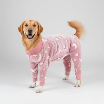 Pyjama doux et confortable pour chien motif lune et étoiles parfait pour un confort toute l'année