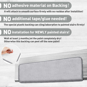 Protecteurs d'escaliers en peluche de couleur unie, bande antidérapante, marches de tapis d'escalier sans colle.