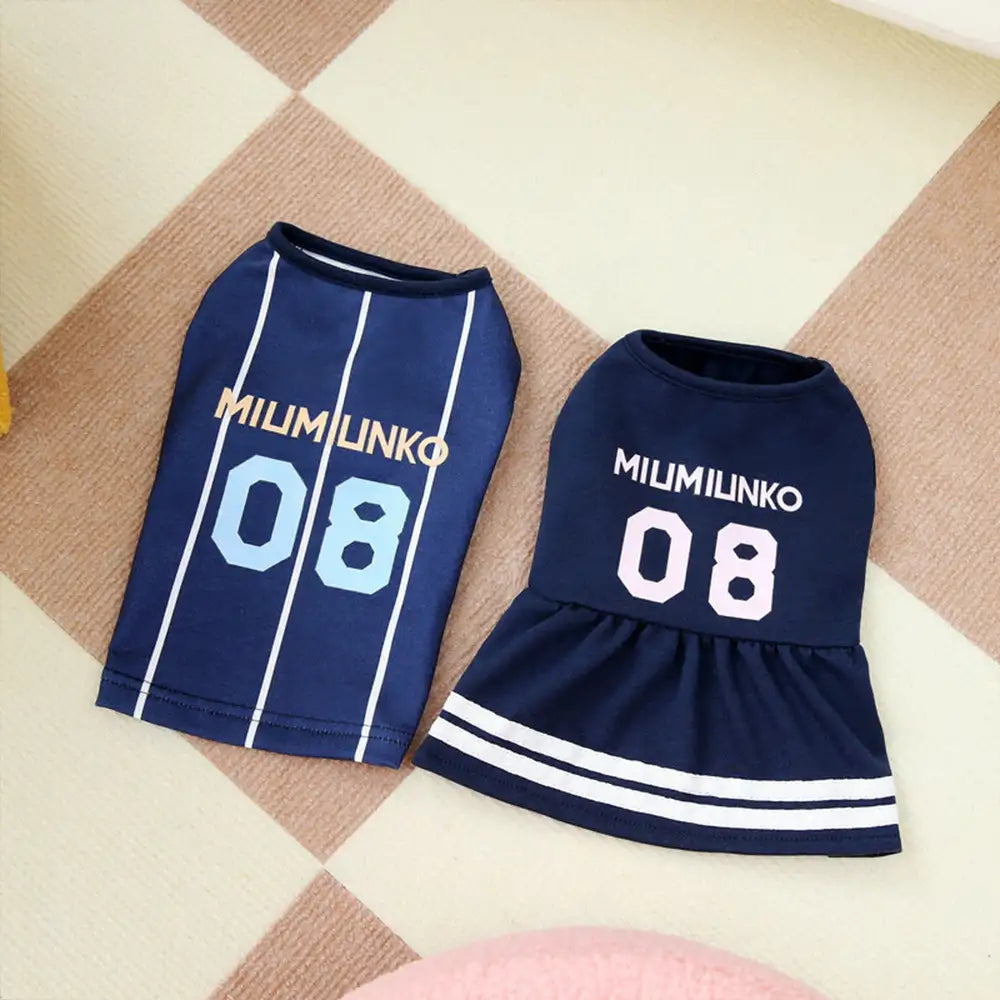 T-shirt et robe pour chiots respirants de la série Sports