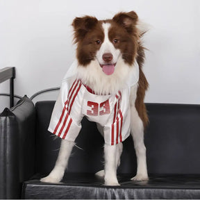 T-shirt pour chien rétro réfléchissant rayé pour toutes les races